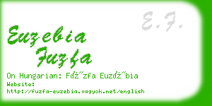euzebia fuzfa business card
